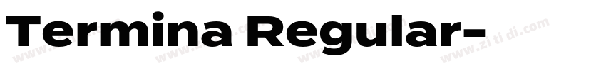 Termina Regular字体转换